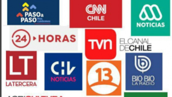 Manifestación ciudadana de blanco contra los medios de información en Chile le toco a Megavisión- No más dictadura sanitaria