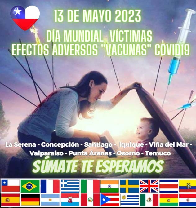 13 de mayo día mundial  víctimas  efectos adversos "vacunas" covid19