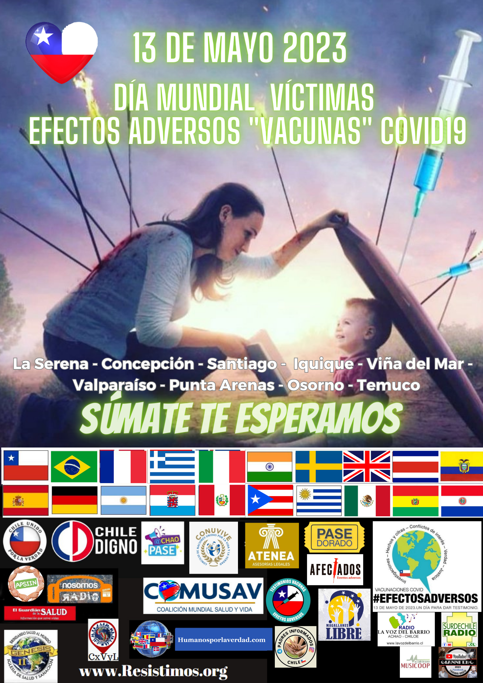Día mundial de los efectos adversos de inyectables covid19